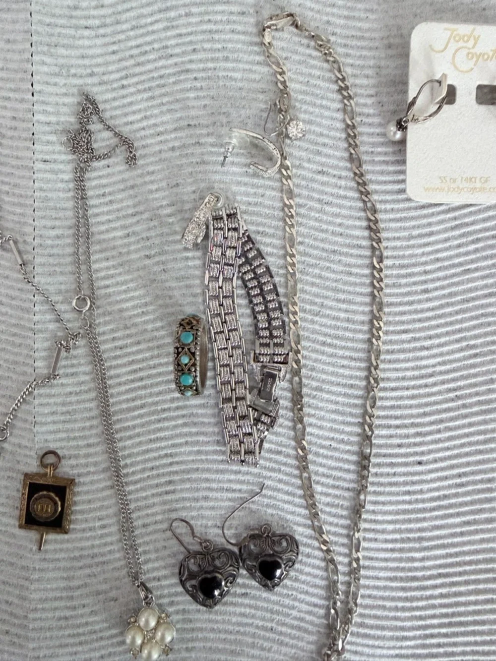 All. Jody Crystal Silver-Tone Heart Locket Pendant Necklace - Silver